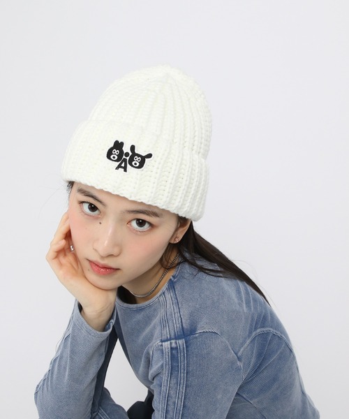 ALAND（エーランド）の「【UNISEX】Romane×ALAND／ビーニー（ニットキャップ/ビーニー・レディース・レッド/アイボリー/ブラック・FREE）」の12枚目の写真