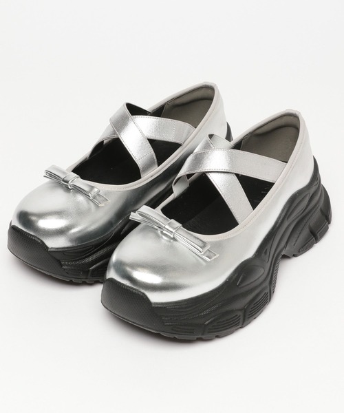3.3 Field Trip （3.3フィールドトリップ）の「3.3 Field Trip／リボアツゾコシューズ2（パンプス・レディース・ブラック/シルバー・LARGE/MEDIUM）」の13枚目の写真