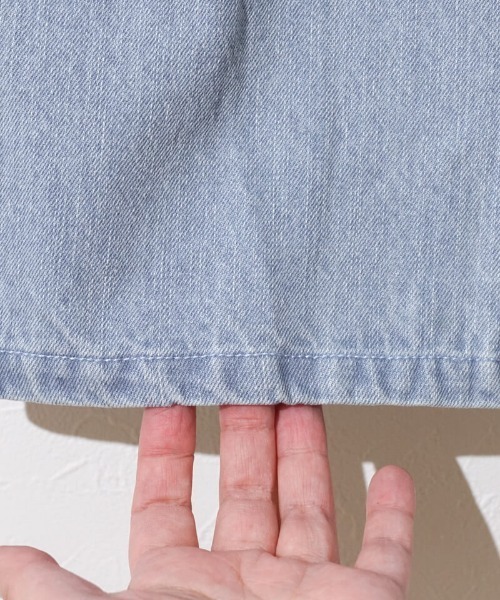 flower（フラワー）の「リボンバギーパンツ（デニムパンツ・レディース・ブラック/ブルー・SMALL/MEDIUM）」の13枚目の写真