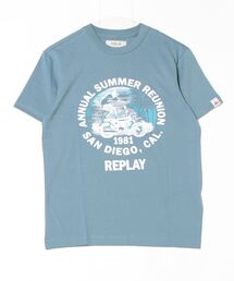 REPLAY（リプレイ）の「ベーシックジャ－ジーバイカープリントTシャツ（Tシャツ/カットソー）」