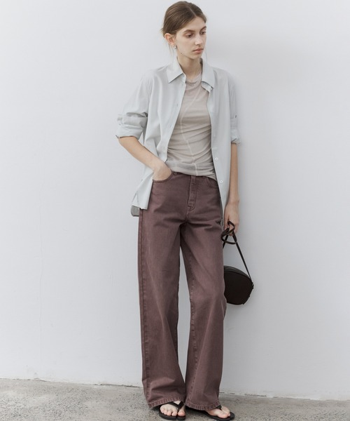 tageechita（タジチタ）の「【tageechita】2WAY リネン混シャツ（シャツ/ブラウス・レディース・ライトグレー/ネイビー/オフホワイト・S/M/L）」の17枚目の写真