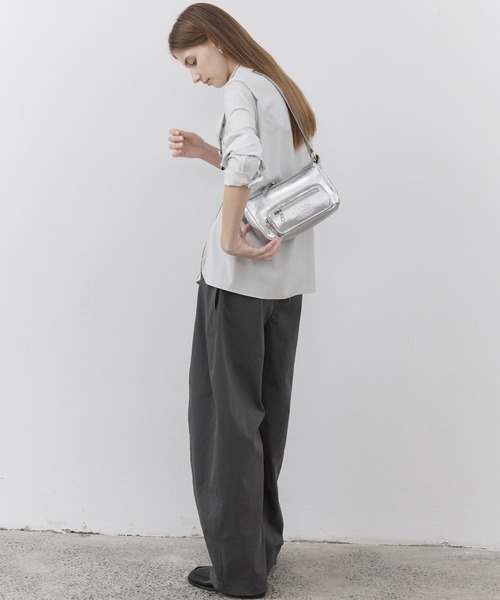 tageechita（タジチタ）の「【tageechita】2WAY リネン混シャツ（シャツ/ブラウス・レディース・ライトグレー/ネイビー/オフホワイト・S/M/L）」の18枚目の写真