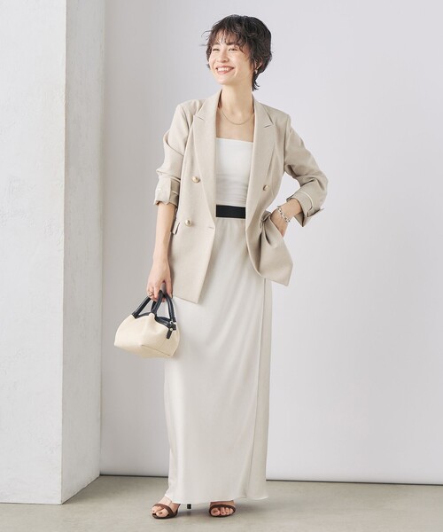 NOLLEY’S(ノーリーズ)の「◇【WEB限定】デザインサテンバイアスタイトスカート(スカート・レディース・ブラック/アイボリー・38/36)」の9枚目の写真