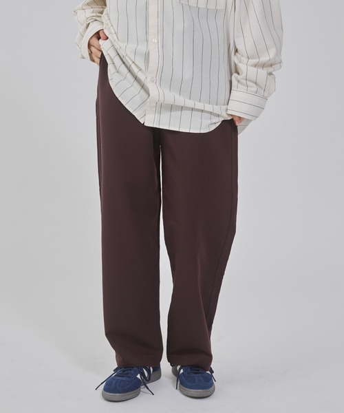 WEGO（ウィゴー）の「WEGO/TRイージーストレートパンツ（スラックス・メンズ・ダークグレー/ブラック/ライトベージュ/ブラウン・SMALL/LARGE/MEDIUM）」の3枚目の写真