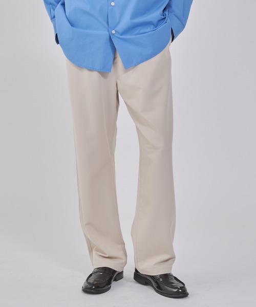 WEGO（ウィゴー）の「WEGO/TRイージーストレートパンツ（スラックス・メンズ・ダークグレー/ブラック/ライトベージュ/ブラウン・SMALL/LARGE/MEDIUM）」の4枚目の写真