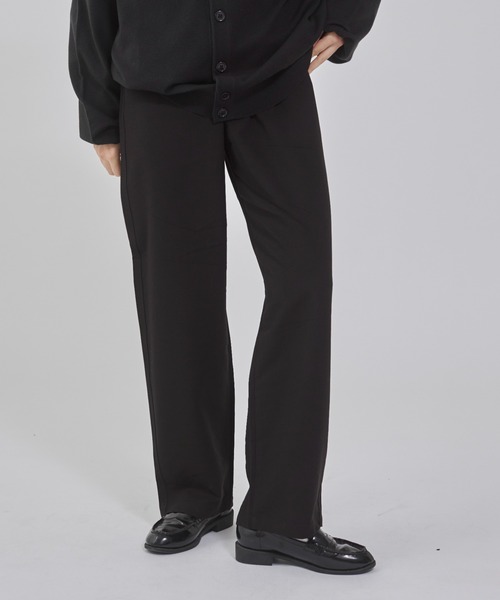 WEGO（ウィゴー）の「WEGO/TRイージーストレートパンツ（スラックス・メンズ・ダークグレー/ブラック/ライトベージュ/ブラウン・SMALL/LARGE/MEDIUM）」の2枚目の写真