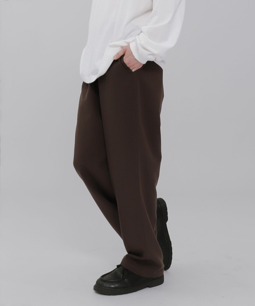 WEGO（ウィゴー）の「WEGO/TRイージーストレートパンツ（スラックス・メンズ・ダークグレー/ブラック/ライトベージュ/ブラウン・SMALL/LARGE/MEDIUM）」の8枚目の写真