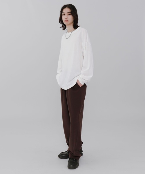 WEGO（ウィゴー）の「WEGO/TRイージーストレートパンツ（スラックス・メンズ・ダークグレー/ブラック/ライトベージュ/ブラウン・SMALL/LARGE/MEDIUM）」の9枚目の写真