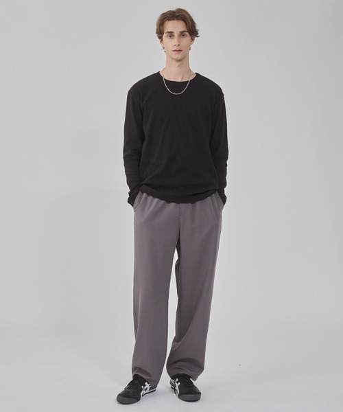 WEGO（ウィゴー）の「WEGO/TRイージーストレートパンツ（スラックス・メンズ・ダークグレー/ブラック/ライトベージュ/ブラウン・SMALL/LARGE/MEDIUM）」の21枚目の写真