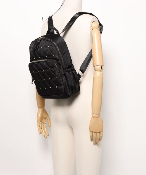 VIBGYOR（ヴィブジョー）の「Liaa/ストーンドット柄 リュック A18544（バックパック/リュック・レディース・ブラック/ベージュ/ブラウン・FREE）」の8枚目の写真