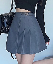 【Jasmine】アシンメトリープリーツニットスカート
