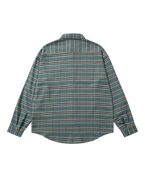 HOOK(フック)の「HOOK -original- マルチチェック柄オーバーシャツ(シャツ/ブラウス・メンズ・ベージュ/グリーン/ピンク・MEDIUM/LARGE/X-LARGE)」の8枚目の写真