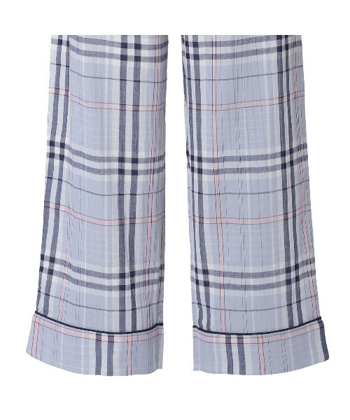 KID BLUE（キッドブルー）の「キッドブルー -Ｗガーゼラインチェック -長袖パジャマ -KUBK509 -kidblue（ルームウェア/パジャマ・レディース・ネイビー/グリーン/ピンク・unisex M/unisex L/unisex XL）」の22枚目の写真