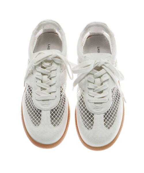 LAGUNAMOON(ラグナムーン)の「メッシュスニーカー(スニーカー・レディース・ホワイト/チャコールグレー・SMALL/MEDIUM)」の11枚目の写真
