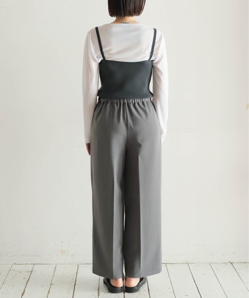 NOMBRE IMPAIR（ノンブルアンペール）の「ニットベアコンビ　2WAYパンツ（サロペット/オーバーオール・レディース・ブラウン/グレー・FREE）」の14枚目の写真