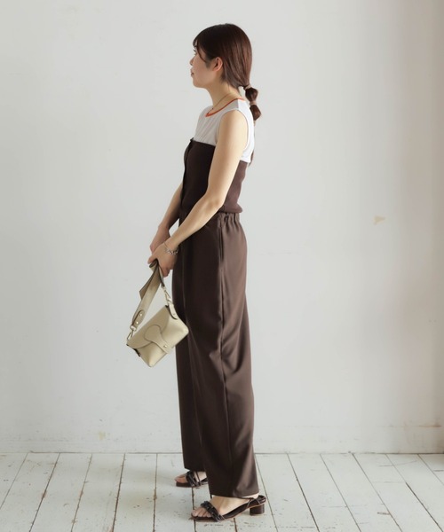 NOMBRE IMPAIR（ノンブルアンペール）の「ニットベアコンビ　2WAYパンツ（サロペット/オーバーオール・レディース・ブラウン/グレー・FREE）」の20枚目の写真