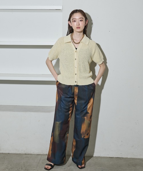 セール】ゴールドボタンスキッパーポロサマーニット（ニット