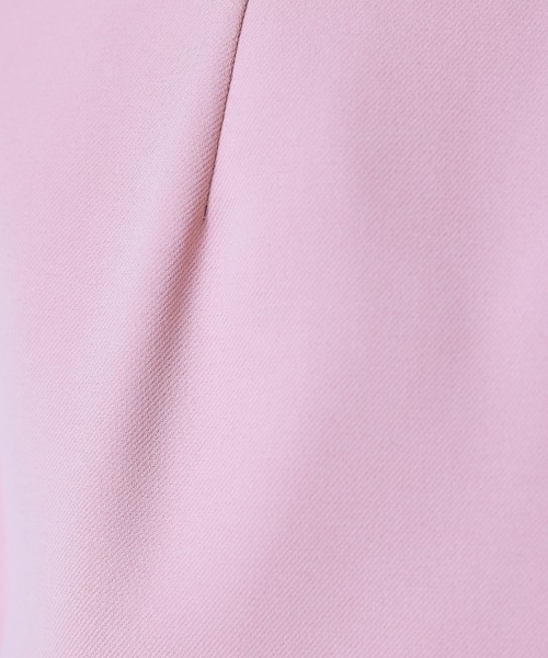 marun（マルン）の「＜大きいサイズ＞異素材フリル裾パール調テーパードパンツ　marun（その他パンツ・レディース・ピンク/ブラック・L/LL/3L/4L/5L）」の13枚目の写真