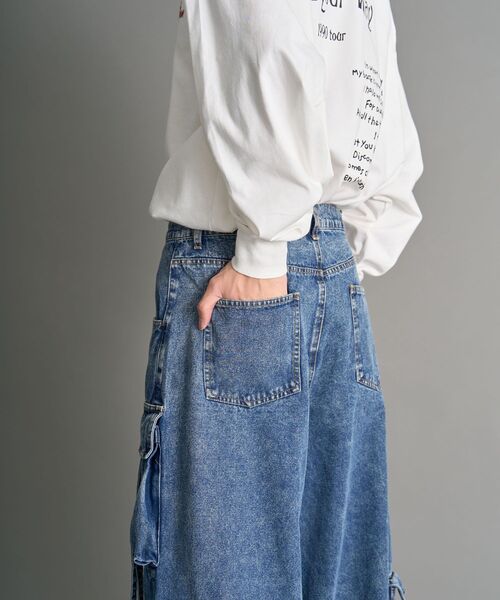 CRAFT STANDARD BOUTIQUE(クラフトスタンダードブティック)の「デニムテクノカーゴパンツ(デニムパンツ・メンズ・インディゴブルー/ブラック・L/M/XL)」の22枚目の写真