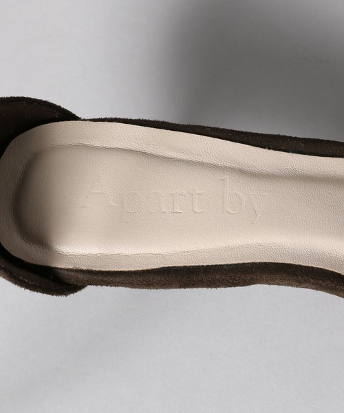 A part by（アパートバイ）の「ナローストラップヒールサンダル（サンダル・レディース・ブラック/ブラウン・MEDIUM/LARGE）」の9枚目の写真