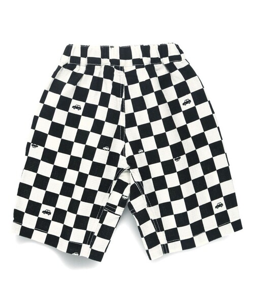 BRANSHES（ブランシェス）の「【爽パン / 綿100％】パナマ織り総柄ハーフパンツ（その他パンツ・キッズ・グレー/オフホワイト/グリーン・140/150/160/90/100/110/120/80/130）」の5枚目の写真