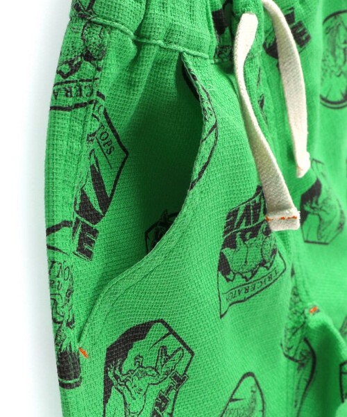 BRANSHES（ブランシェス）の「【爽パン / 綿100％】パナマ織り総柄ハーフパンツ（その他パンツ・キッズ・グレー/オフホワイト/グリーン・140/150/160/90/100/110/120/80/130）」の9枚目の写真