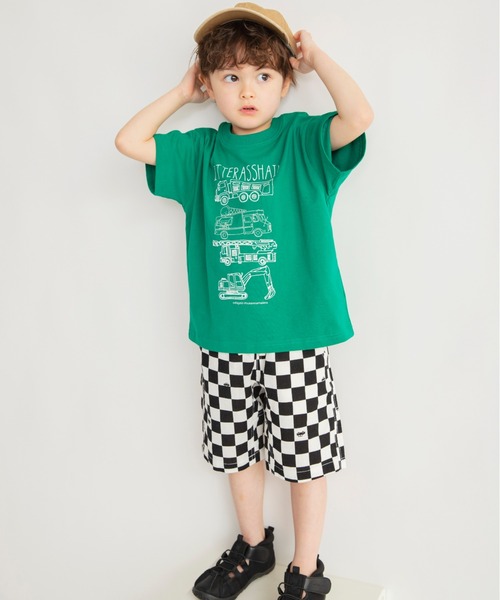 BRANSHES（ブランシェス）の「【爽パン / 綿100％】パナマ織り総柄ハーフパンツ（その他パンツ・キッズ・グレー/オフホワイト/グリーン・140/150/160/90/100/110/120/80/130）」の21枚目の写真