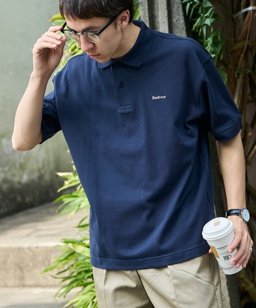 Barbour/バブア― barbour hexham os fit polo shirt ポロシャツ 2026年