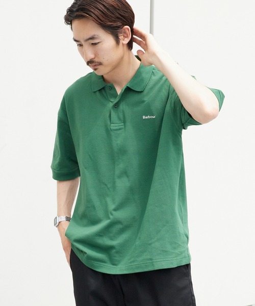 Barbour(バブアー)の「Barbour/バブア― barbour hexham os fit polo shirt ポロシャツ 2026年春夏 新色追加春服 夏服(ポロシャツ・メンズ・ネイビー/ホワイト/グリーン・40/38/36)」の3枚目の写真