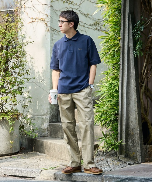 Barbour(バブアー)の「Barbour/バブア― barbour hexham os fit polo shirt ポロシャツ 2026年春夏 新色追加春服 夏服(ポロシャツ・メンズ・ネイビー/ホワイト/グリーン・40/38/36)」の4枚目の写真