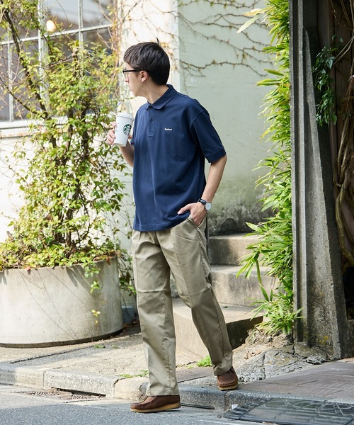 Barbour(バブアー)の「Barbour/バブア― barbour hexham os fit polo shirt ポロシャツ 2026年春夏 新色追加春服 夏服(ポロシャツ・メンズ・ネイビー/ホワイト/グリーン・40/38/36)」の6枚目の写真