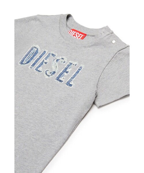 diesel tシャツ　カットソー　リブニット　グレー diesel tシャツ カットソー リブニット グレー