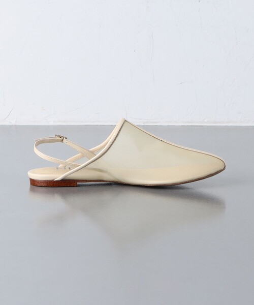 セール】＜HEWN＞RND TULLE SLING フラットサンダル（サンダル