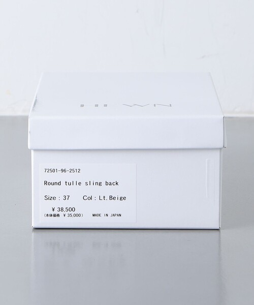 HEWN（ヒューン）の「＜HEWN＞RND TULLE SLING フラットサンダル（サンダル・レディース・ナチュラル・37/37h/38/35/35h/36h/36）」の2枚目の写真