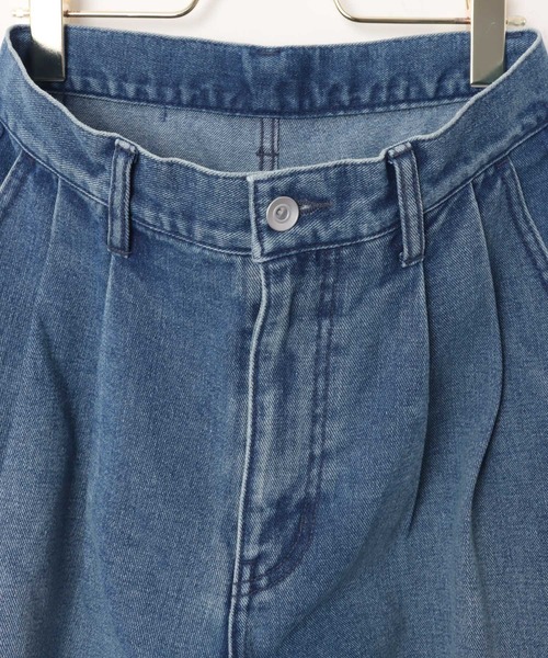 ANME（アンメ）の「【新色追加】ルーズデニムタックワイドパンツ（デニムパンツ・レディース・ブルー/オフホワイト/ブラック/ベージュ/ブラウン・XXL/XL/L/M）」の19枚目の写真