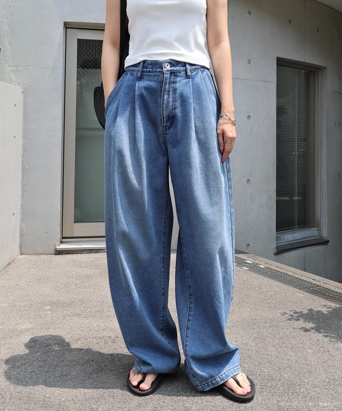 イミテーションデニム ワイドレッグ ルーズ パンツ ゆったり Amazon | [Libetter] デニムパンツ メンズ 黒 ゆったり ジーパン