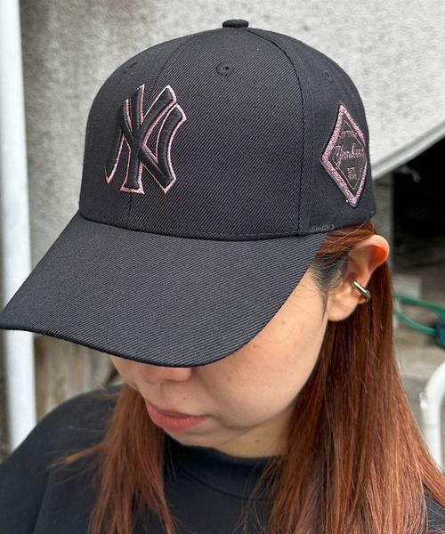 MLB(メジャーリーグベースボール)の「MLB /【MLB】日本未発売モデル MLB Korea エムエルビーコリア ダイヤモンド刺繍ロゴパッチボールキャップ メジャーリーグ べースボール/ 3ACP8501N(キャップ・レディース・その他1/その他2/その他3/その他5/ベージュ/その他4/グレー・FREE)」の4枚目の写真