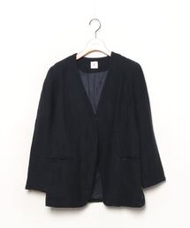 roku6 黒 ノーカラージャケット 6(ROKU)＞フクレ ノーカラージャケット｜ユナイテッドアローズ