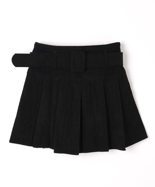 M DOLLY（エムドリー）の「corduroy pleats mini skirt/コーデュロイプリーツミニスカート（スカート・レディース・ブラック/ベージュ・XS/S/M）」の10枚目の写真
