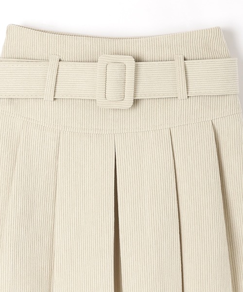 M DOLLY（エムドリー）の「corduroy pleats mini skirt/コーデュロイプリーツミニスカート（スカート・レディース・ブラック/ベージュ・XS/S/M）」の15枚目の写真