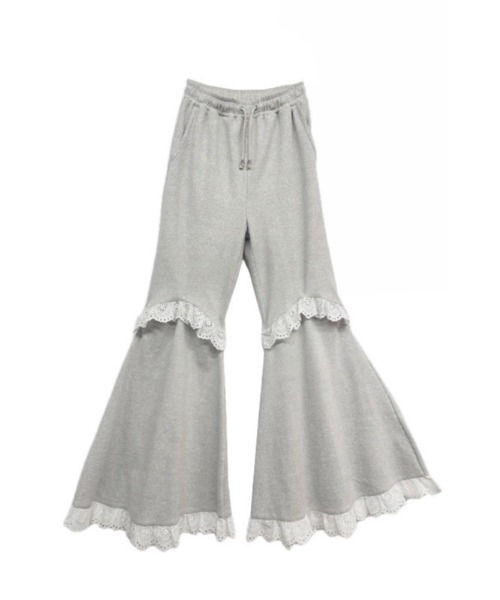 セール】two-way rib flare pants（スウェットパンツ）｜HONEY MI
