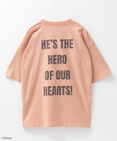 Disney(ディズニー)の「Disney ミッキープリントTee(Tシャツ/カットソー・メンズ・ダークブルー/オレンジ系/アイボリー/ブラック・M/L/XL)」の8枚目の写真