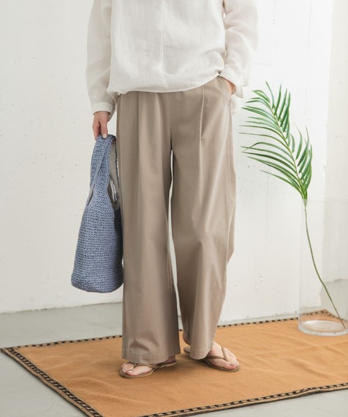 URBAN RESEARCH DOORS パンツ レーヨンコットンイージーパンツ