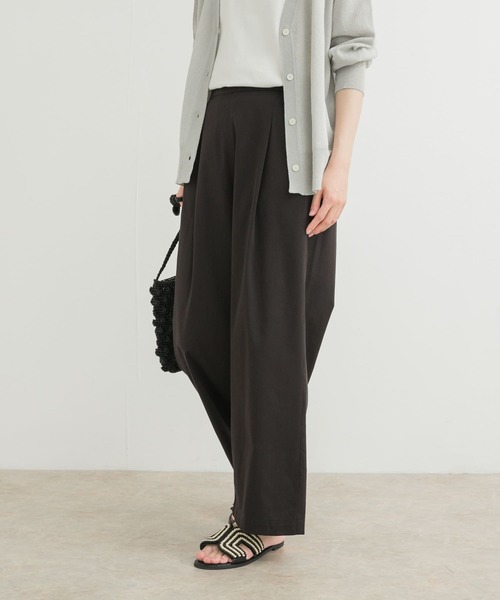 URBAN RESEARCH DOORS（アーバンリサーチドアーズ）の「『再入荷』レーヨンコットンイージーパンツ（その他パンツ・レディース・ネイビー/ベージュ系その他/ブラック・SMALL/MEDIUM）」の20枚目の写真