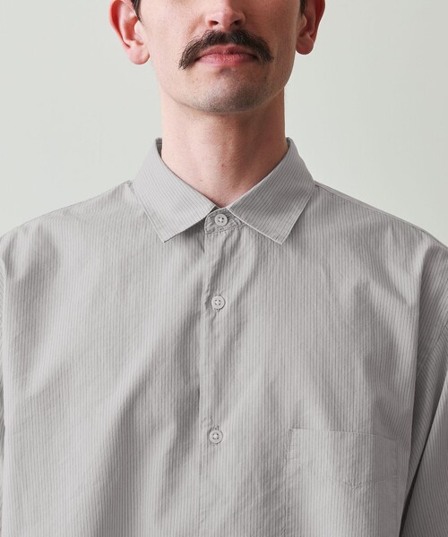 Steven Alan LOOSE FIT レギュラーカラー ストライプシャツ BEAUTY&YOUTH UNITED ARROWS｜<Steven Alan> 100/2 シルキー