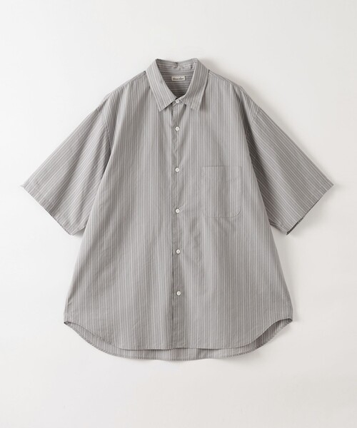 スティーブンアラン ストライプ レギュラーカラー 半袖 シャツ L STEVEN ALAN シャツ 「Steven Alan」 C/L/S ストライプ