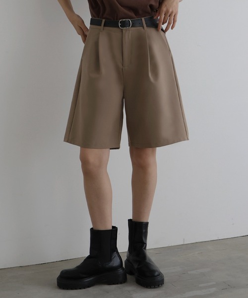 hellam（へラム）の「タックハーフパンツ（その他パンツ・レディース・ブラック/ベージュ/グレー・FREE）」の22枚目の写真