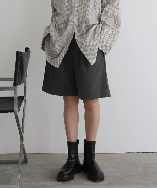 hellam（へラム）の「タックハーフパンツ（その他パンツ・レディース・ブラック/ベージュ/グレー・FREE）」の20枚目の写真