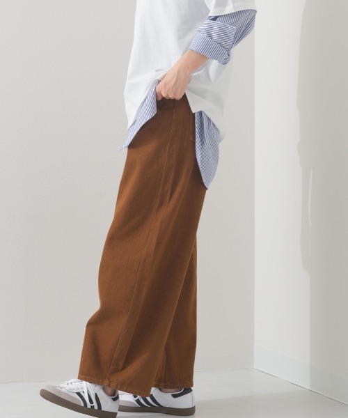 OMNES（オムネス）の「コクーンデニムパンツ（デニムパンツ・レディース・ブラック/ダークブラック/ブルー/グレー/ブラウン/グリーン・マルチサイズ）」の13枚目の写真