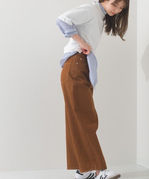 OMNES（オムネス）の「コクーンデニムパンツ（デニムパンツ・レディース・ブラック/ダークブラック/ブルー/グレー/ブラウン/グリーン・マルチサイズ）」の16枚目の写真